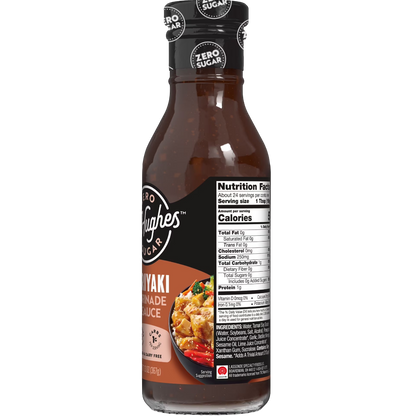 G Hughes Zero Sugar Teriyaki Marinade & Sauce, 13 oz