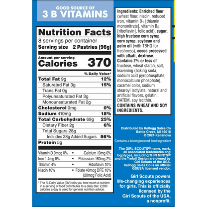 Pop-Tarts Girl Scouts Frosted Thin Mints Toaster Pastries, 27 oz