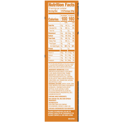 Pillsbury Funfetti Spiderweb Swirl Fudge Brownie Mix, 18.4 oz
