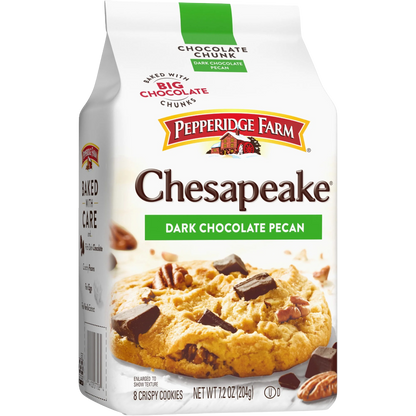 Pepperidge Farm Chesapeake Crispy Dark Chocolate Pecan Cookies, 7.2oz