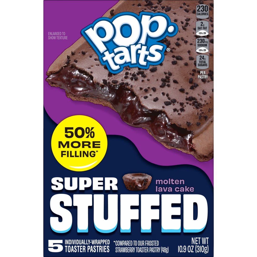 Pop-Tarts Super Stuffed Molten Lava Cake Toaster Pastries, 10.9 oz