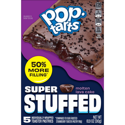 Pop-Tarts Super Stuffed Molten Lava Cake Toaster Pastries, 10.9 oz