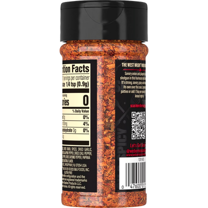 Weber BOLD Cowboy Burger, Onion & Jalapeno Burger Seasoning Blend, 5.75 oz
