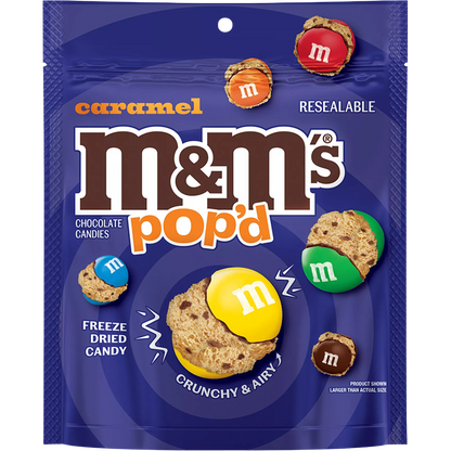 M&M's Pop'd Caramel Chocolate Crunchy Freeze Dried Candy, 5.5 oz