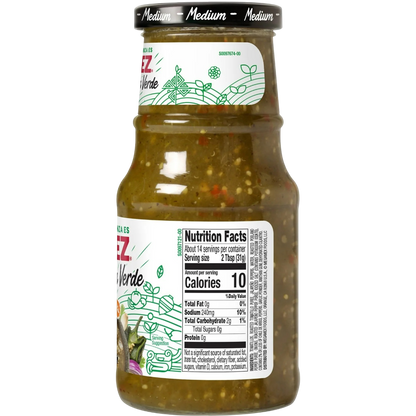 HERDEZ Roasted Salsa Verde Medium, 15.7 oz