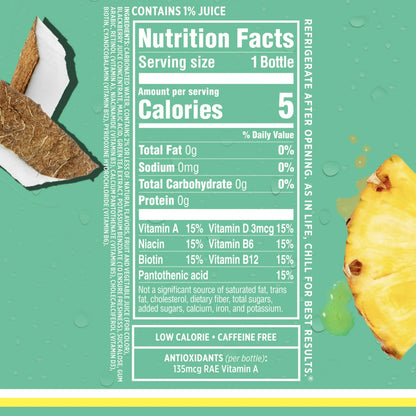 Sparkling Ice Coconut Pineapple Sparkling Water, 17 fl oz