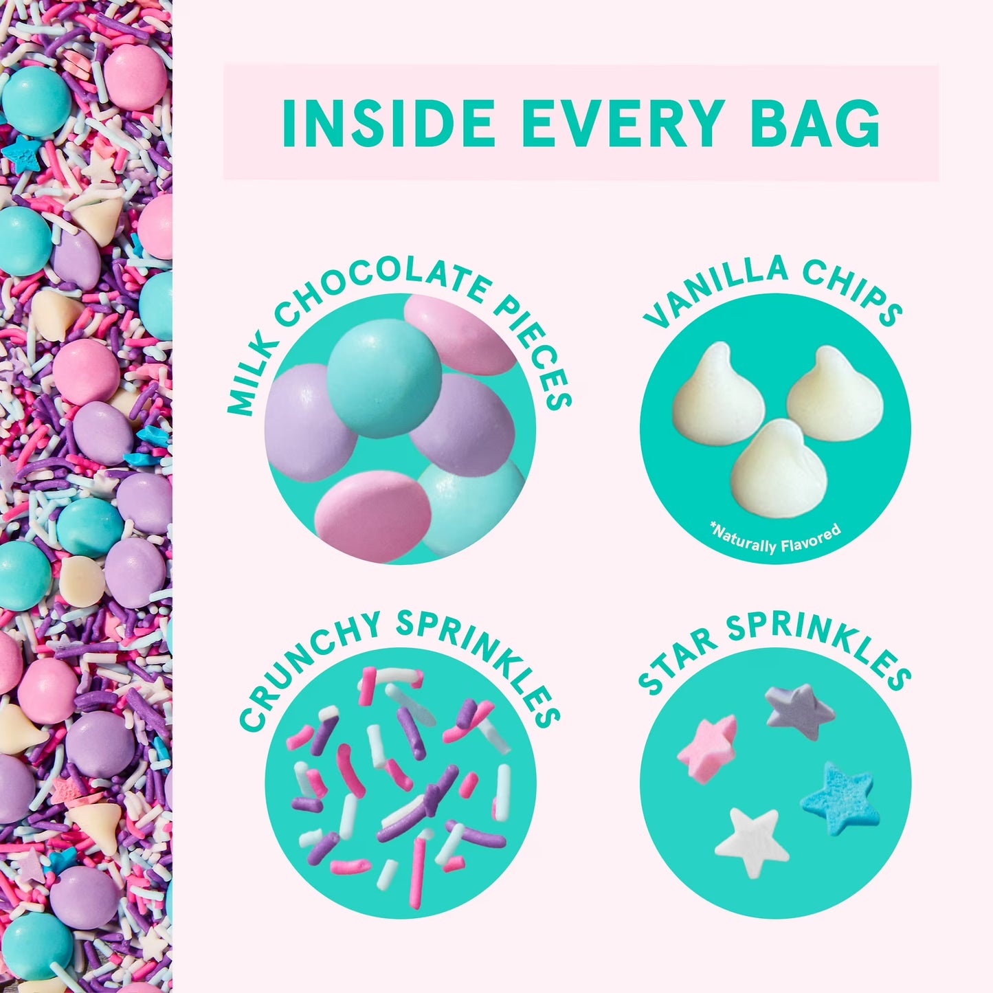 Fancy Sprinkles Unicorn Baking Confetti with Sprinkles & Candy-Coated Chocolate 8oz