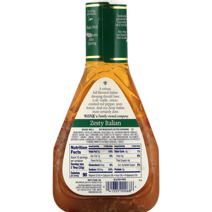 Ken's Steak House Zesty Italian Dressing & Marinade, 16 fl oz
