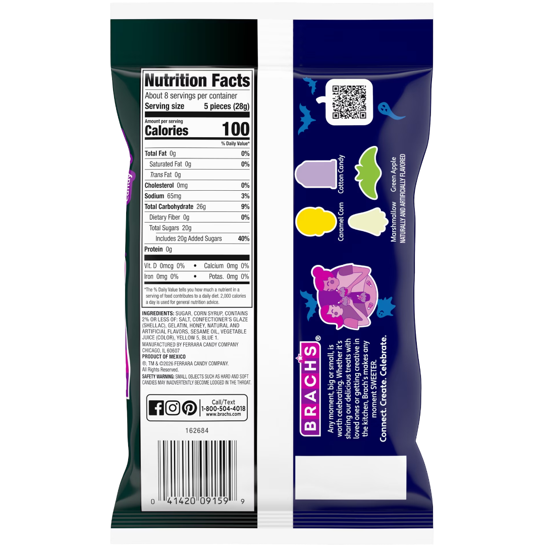 Brach's Mellowcreme Spooky Graveyard Halloween Candy, 8 oz
