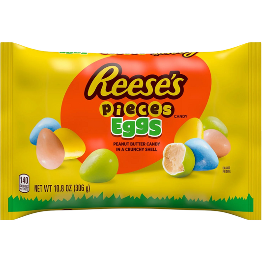 REESE'S PIECES Peanut Butter in a Crunchy Shell Eggs, Easter Candy, 10.8 oz