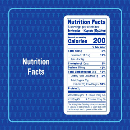 Tastykake Swirly Chocolate Cupcakes, 12 oz