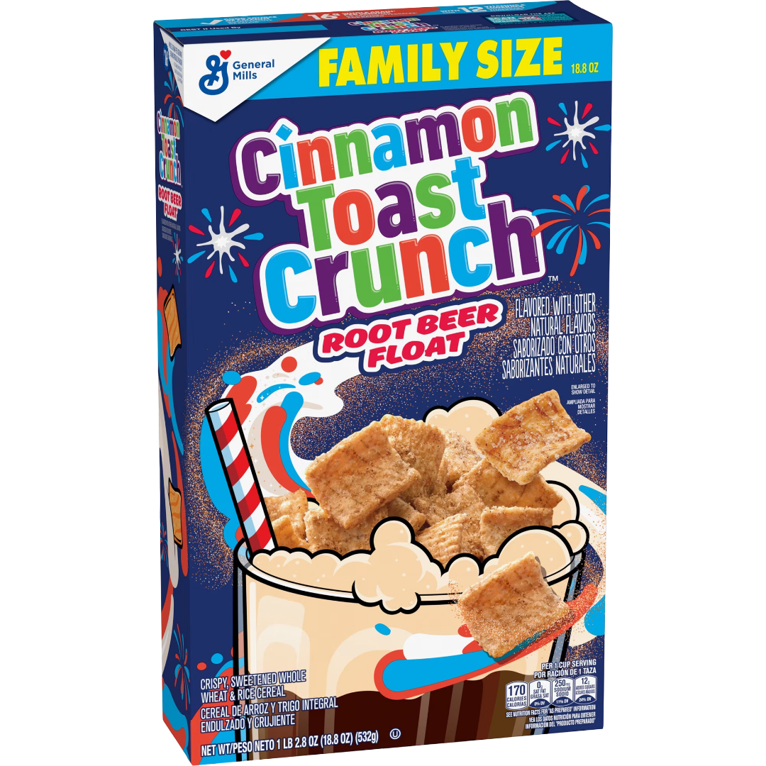 Cinnamon Toast Crunch Root Beer Float Flavored Family Size Cereal, 18.8 oz