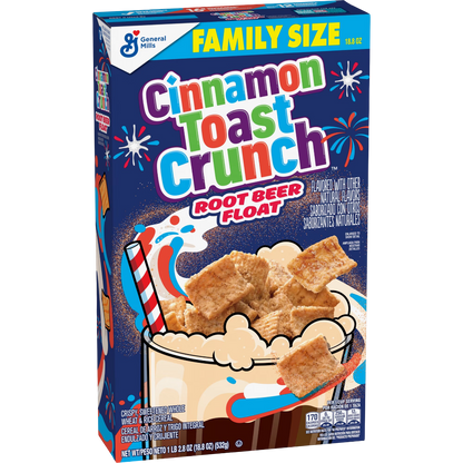 Cinnamon Toast Crunch Root Beer Float Flavored Family Size Cereal, 18.8 oz