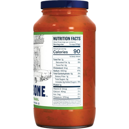 Carbone Fine Foods Tomato Basil Sauce, 24 oz