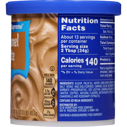 Pillsbury Creamy Supreme Caramel Latte Frosting, 16 oz
