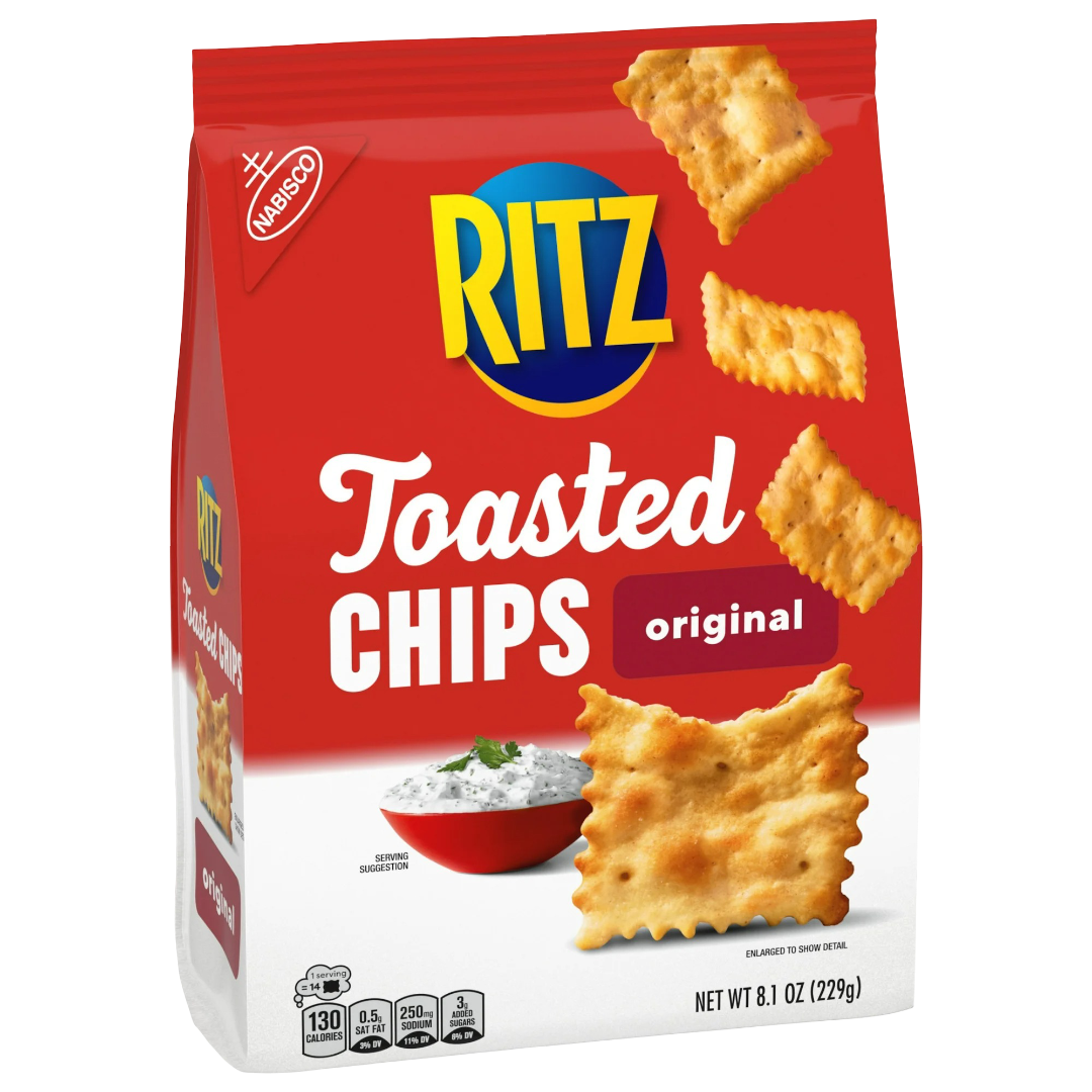RITZ Toasted Chips Original Crackers, 8.1oz