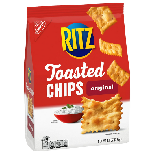 RITZ Toasted Chips Original Crackers, 8.1oz