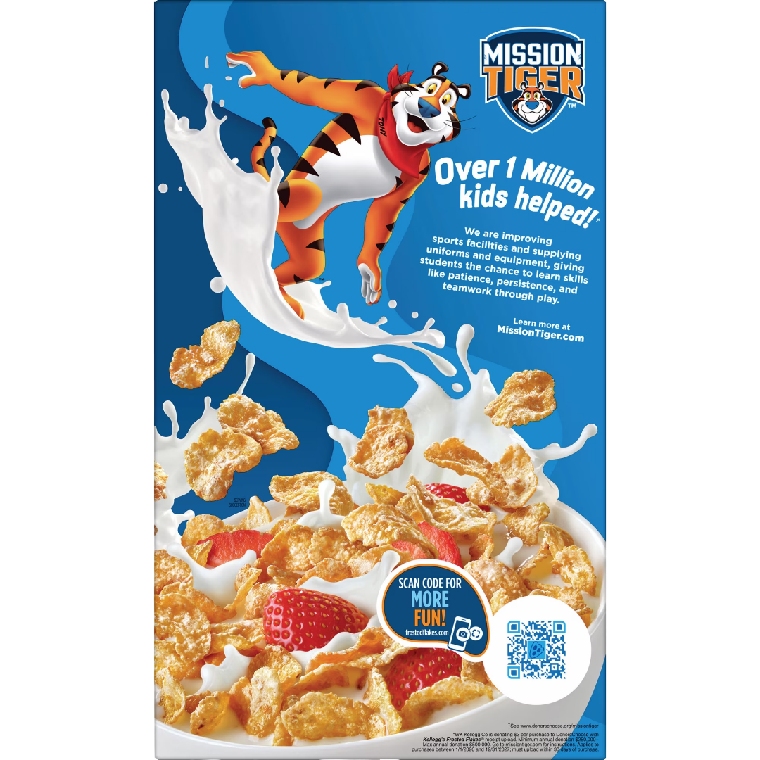 Kellogg's Frosted Flakes Chocolate Peanut Breakfast Cereal Family Size, 22.3 oz