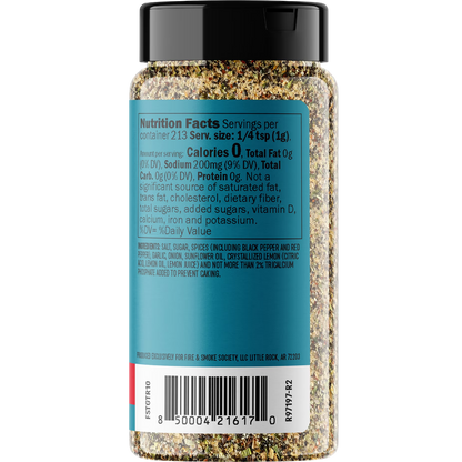 Fire & Smoke Society The Go-To All Purpose Seasoning, 7.5 oz