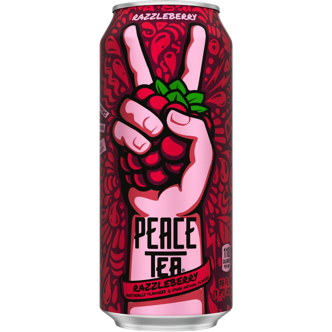 Peace Tea Razzleberry Canned Iced Tea, 16 fl oz