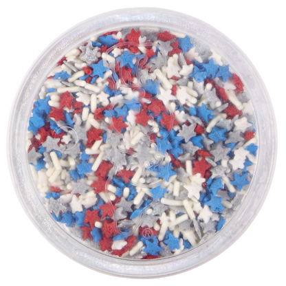 Pillsbury Funfetti Stars and Stripes White Vanilla Frosting & Sprinkles, 15.6 oz