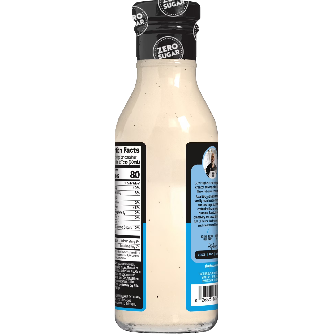 G Hughes Zero Sugar Ranch Dressing, 12 fl oz