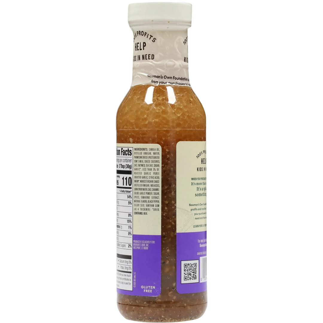 Newman's Own Parmesan & Roasted Garlic Dressing, 12 fl oz
