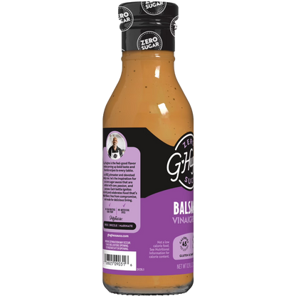 G Hughes Zero Sugar Balsamic Vinaigrette Salad Dressing, 12 fl oz