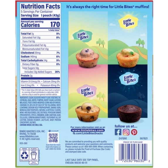 Little Bites Pumpkin Mini Muffins, 7.5 oz