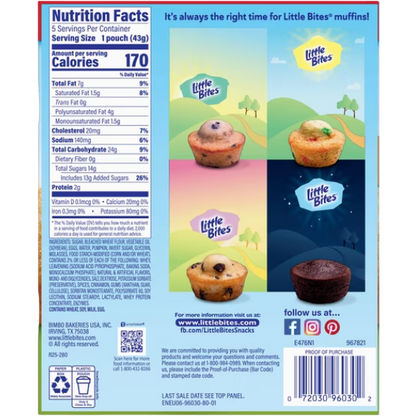 Little Bites Pumpkin Mini Muffins, 7.5 oz