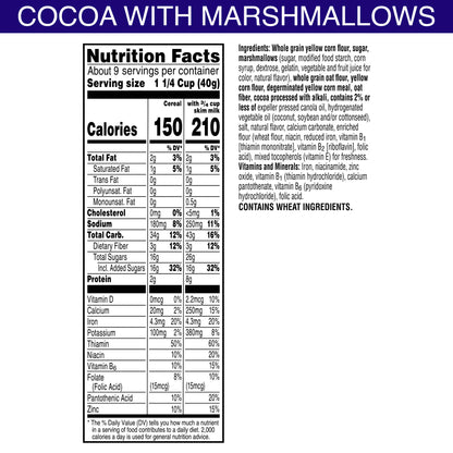 Kellogg's Cocoa Loops Cereal with Wonka Hat Marshmallows, 13.3 oz