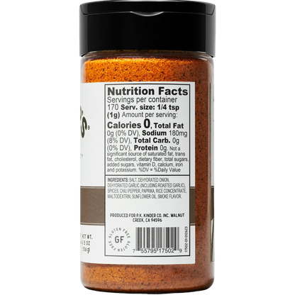 Kinder's Woodfired Garlic Seasoning with Hardwood Smoked Flavors, 6oz