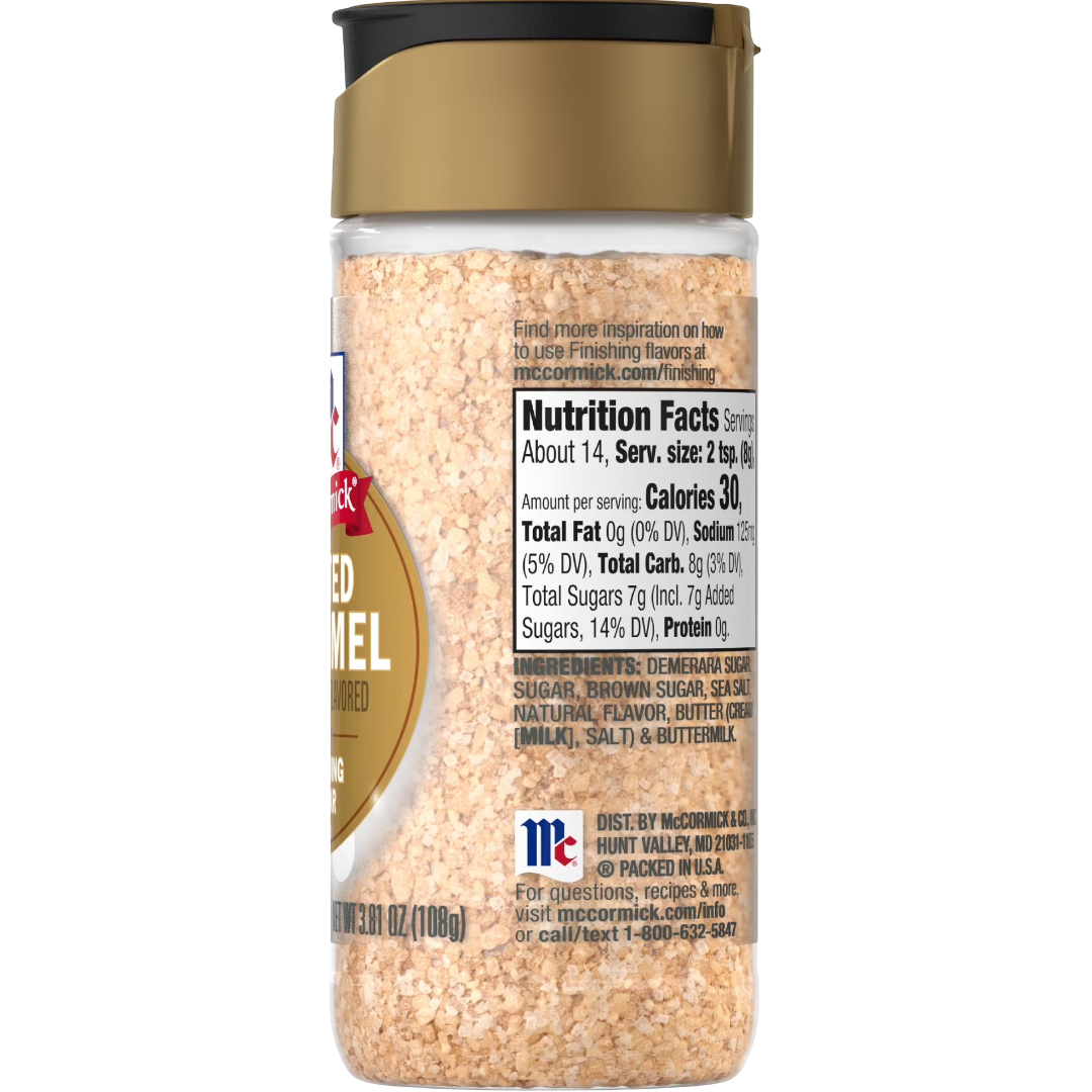 McCormick Salted Caramel Finishing Sugar, 3.81 oz