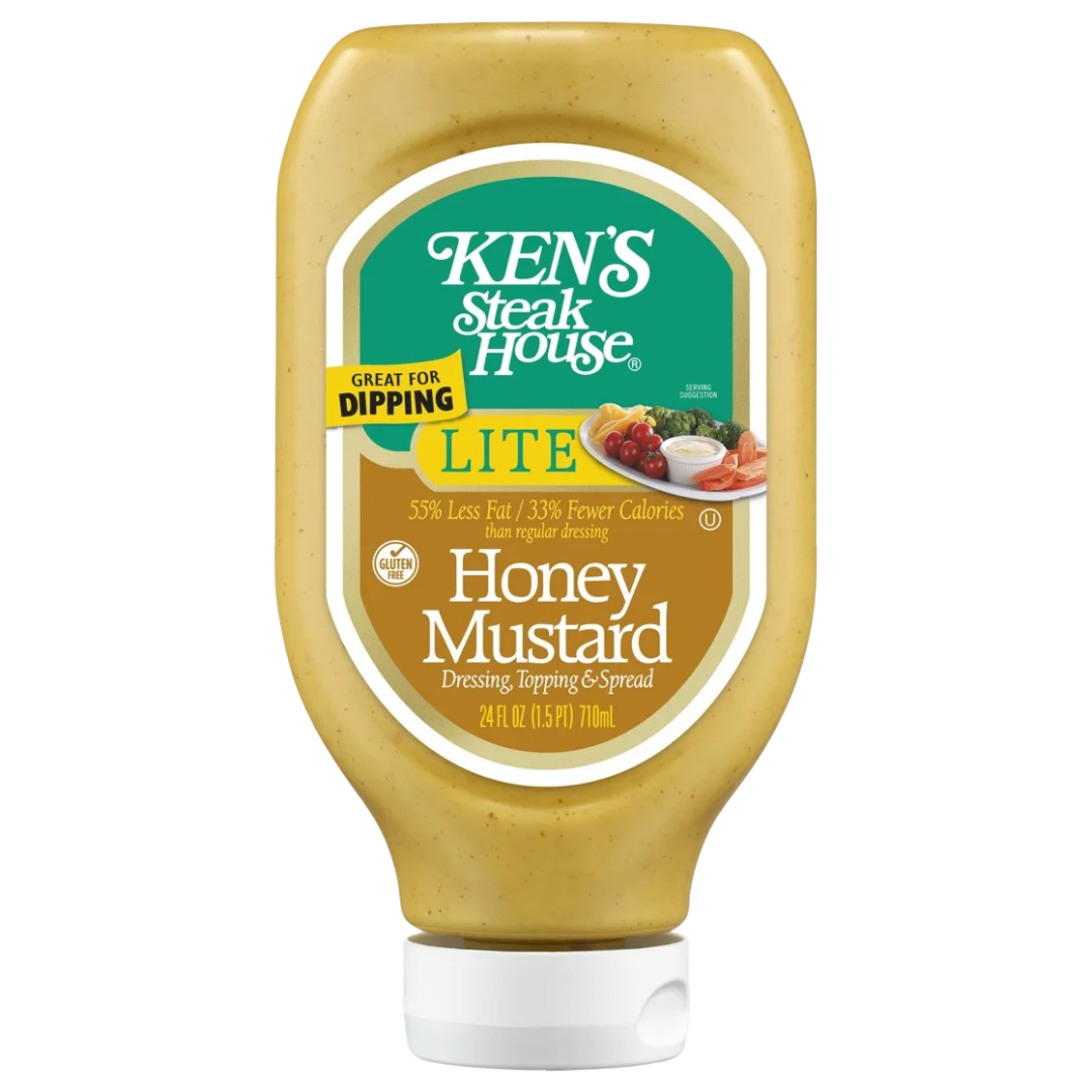 Ken's Steak House Lite Honey Mustard Salad Dressing, 24 fl oz