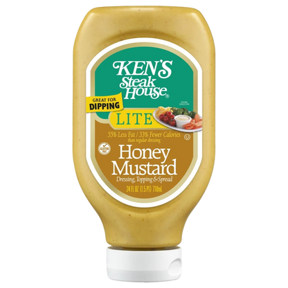 Ken's Steak House Lite Honey Mustard Salad Dressing, 24 fl oz