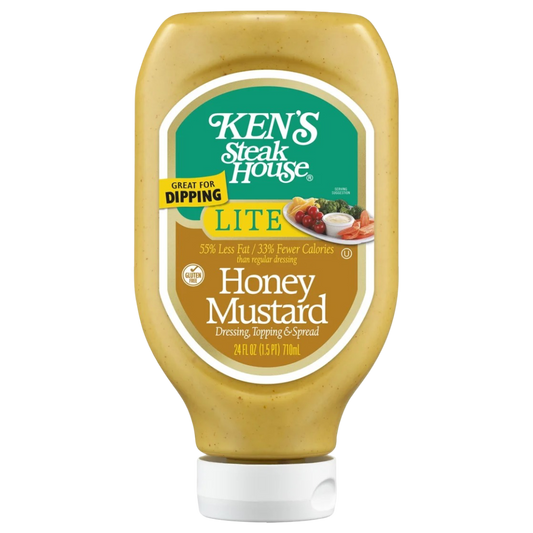 Ken's Steak House Lite Honey Mustard Salad Dressing, 24 fl oz