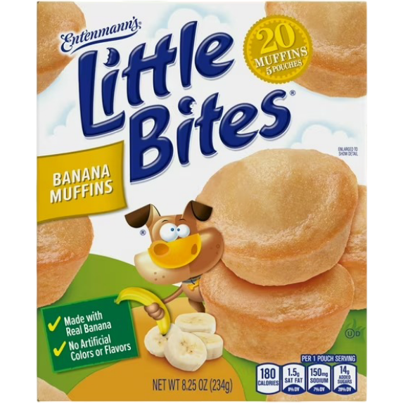 Little Bites Banana Mini Muffins, 8.25 oz