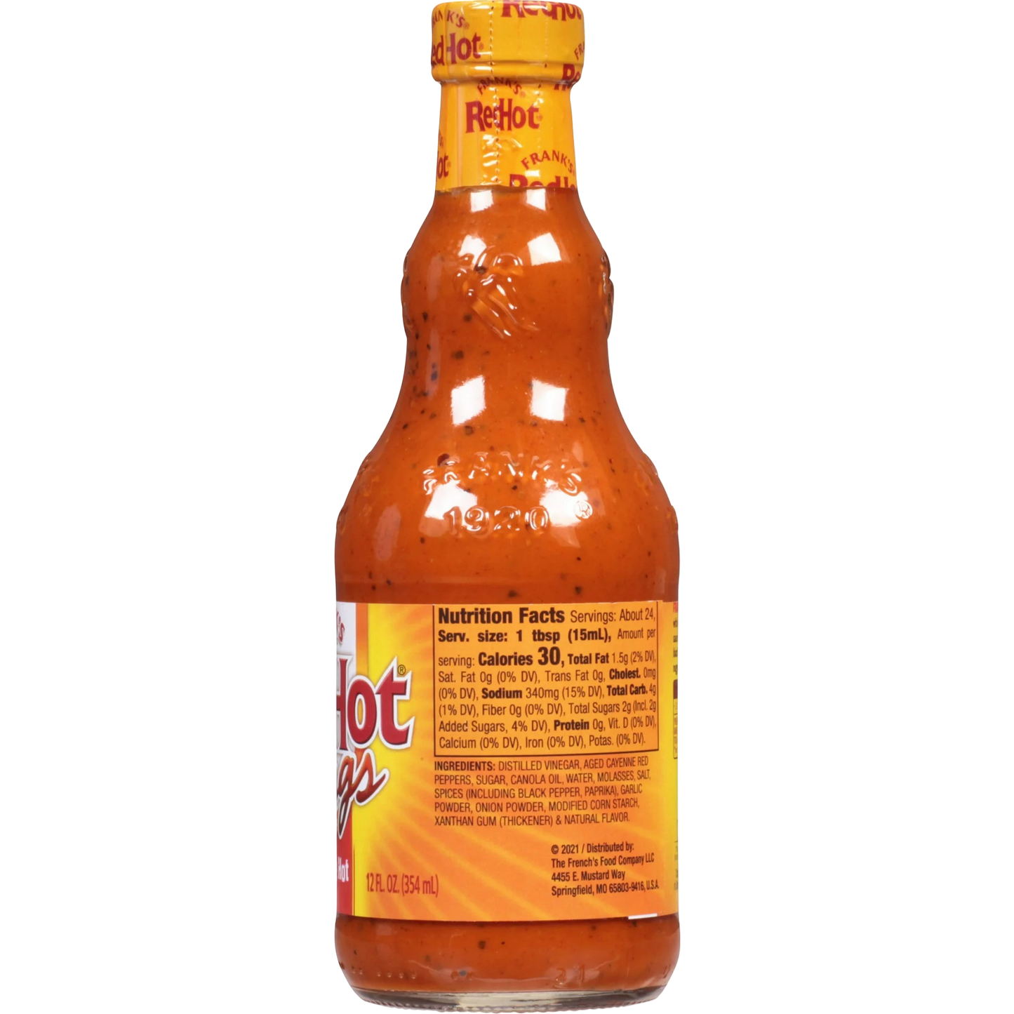 Frank's RedHot Nashville Hot Wings Sauce, 12 fl oz