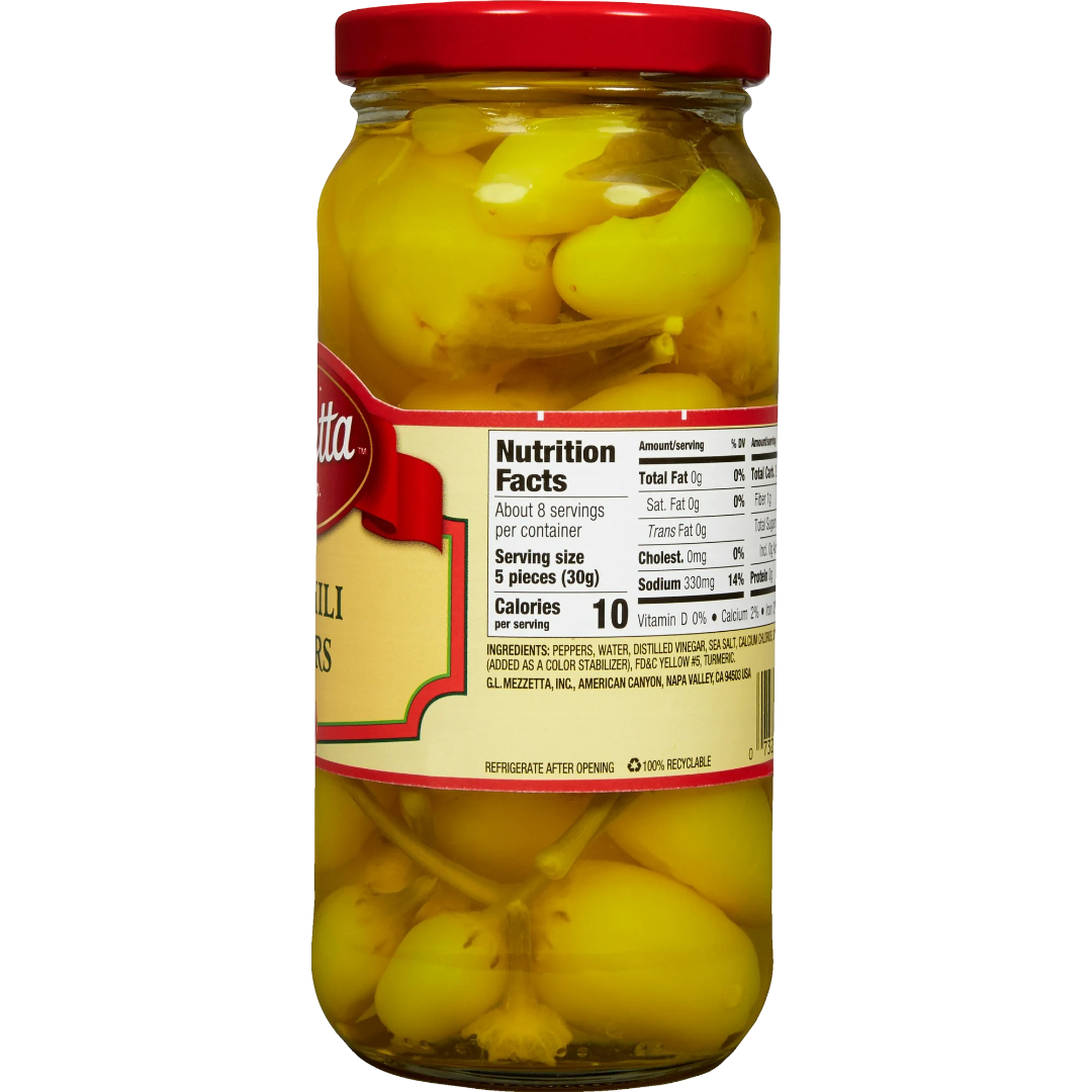 Mezzetta Hot Chili Peppers, 16 fl oz