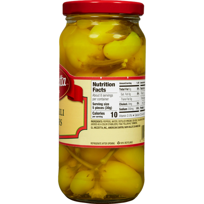 Mezzetta Hot Chili Peppers, 16 fl oz