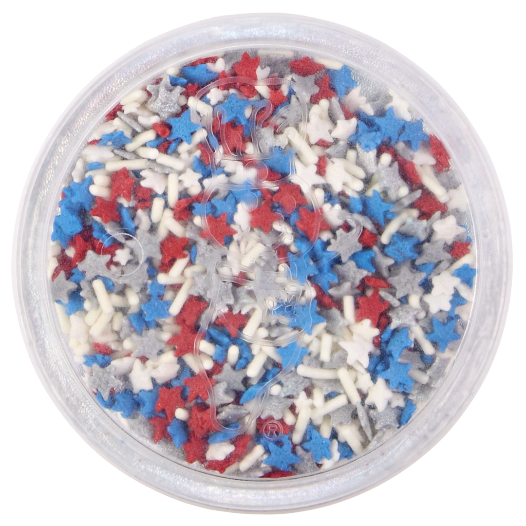Pillsbury Funfetti Stars and Stripes Blue Vanilla Frosting & Sprinkles, 15.6 oz