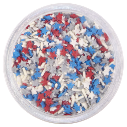 Pillsbury Funfetti Stars and Stripes Blue Vanilla Frosting & Sprinkles, 15.6 oz