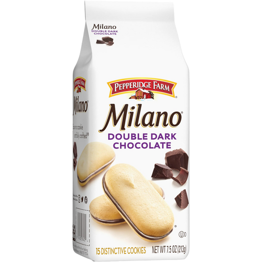 Pepperidge Farm Milano Double Dark Chocolate Cookies, 7.5oz