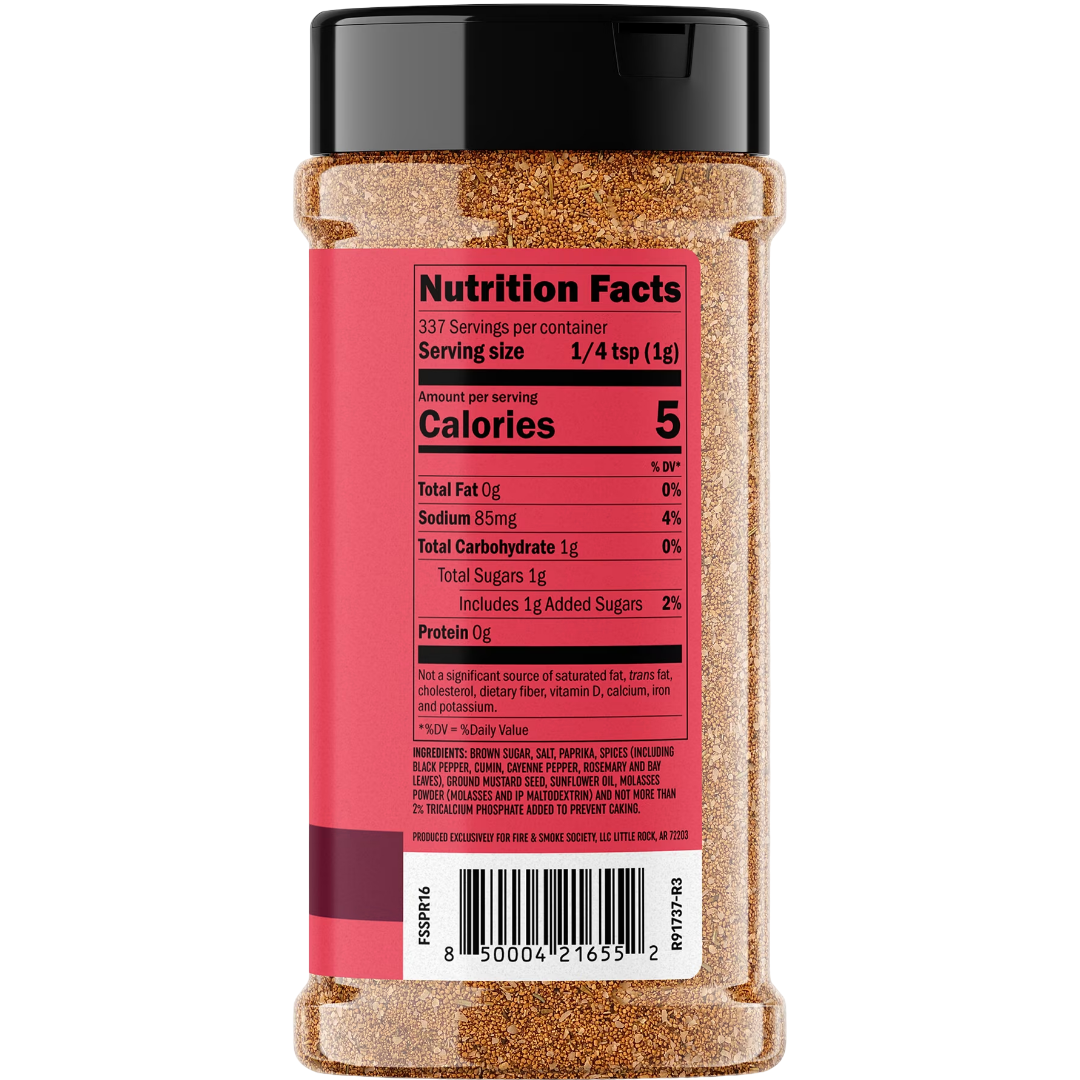 Fire & Smoke Society Sweet Preacher BBQ Seasoning Pork Rub, 11.9 oz