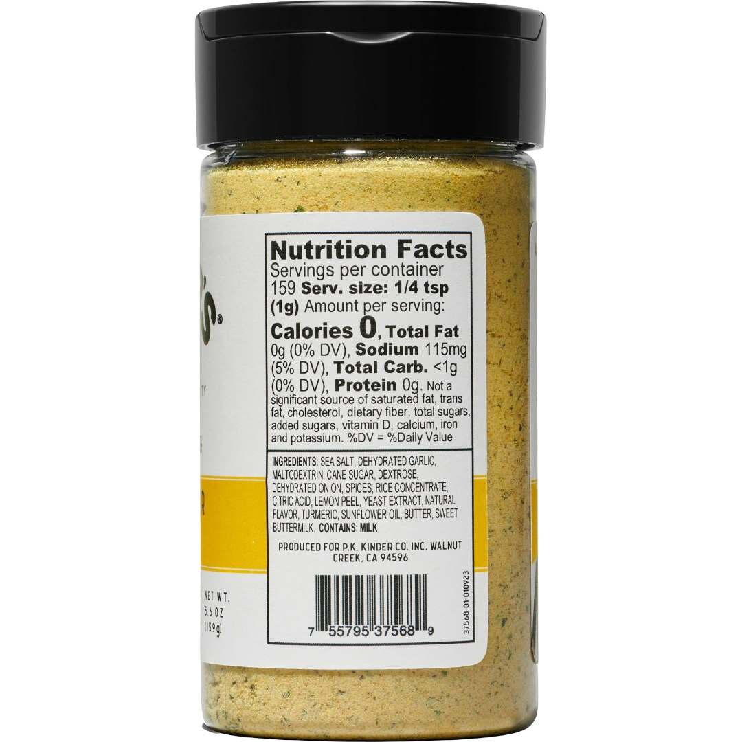 Kinder's Lemon Butter Garlic Seasoning, 5.6oz