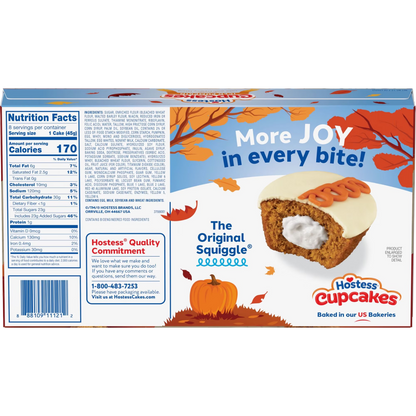 Hostess Cupcakes Iced Pumpkin Flavored Cakes Limited Edition, 12.7 oz