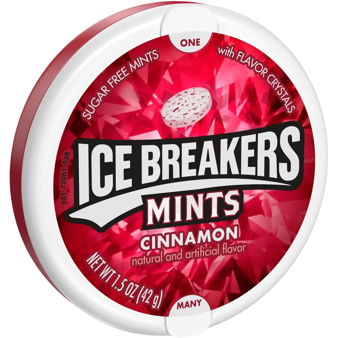 Ice Breakers Cinnamon Sugar Free Mints, 1.5oz