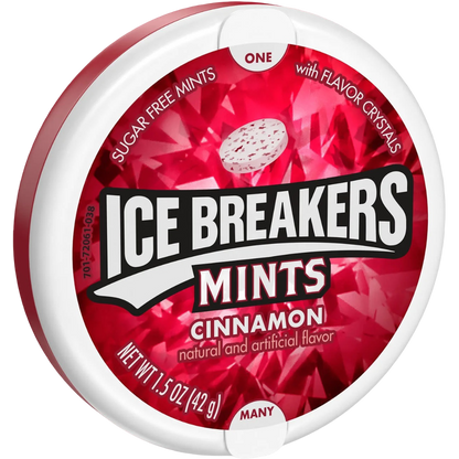 Ice Breakers Cinnamon Sugar Free Mints, 1.5oz