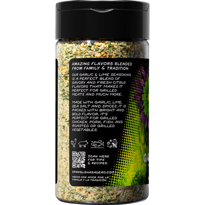 Spanglish Asadero Garlic & Lime Seasoning Blend, 6.4 oz
