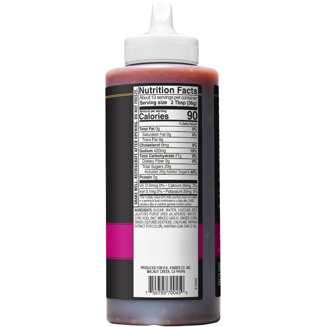Kinder's Gold Label Sweet Chili Garlic Dipping Sauce for Chicken & Wings, 16.1oz